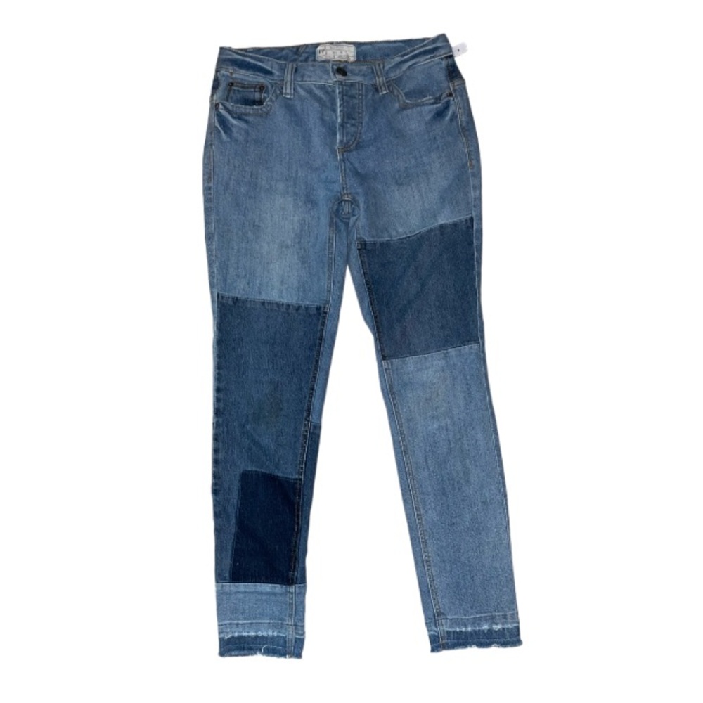 Free people patchwork skinny jeans
